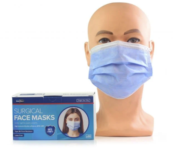 Surgical Face Masks - Type IIR Certified x 50